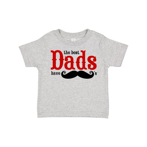 Inktastic Best Dads Have Mustaches Boys or Girls Toddler T-Shirt