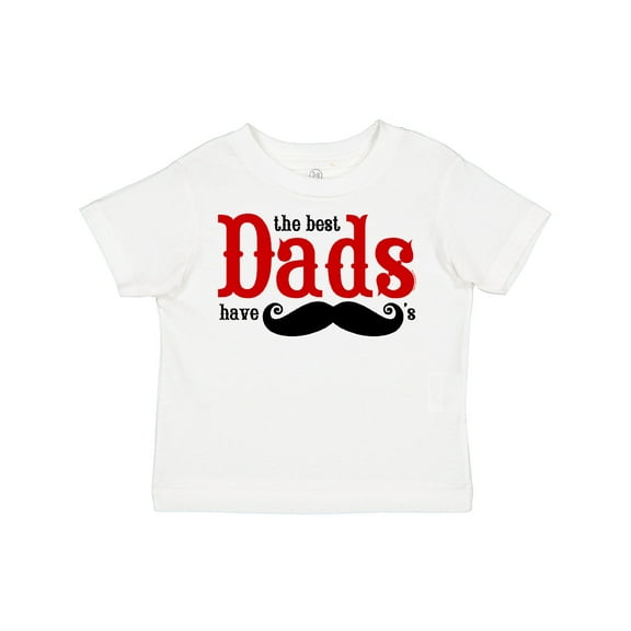 Inktastic Best Dads Have Mustaches Boys or Girls Toddler T-Shirt