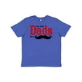 thumbnail image 1 of Inktastic Best Dads Have Mustaches Youth T-Shirt, 1 of 5
