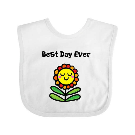 Inktastic Best Day Ever Boys or Girls Baby Bib