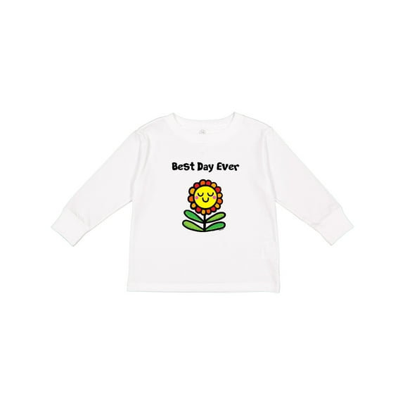 Inktastic Best Day Ever Boys or Girls Long Sleeve Toddler T-Shirt