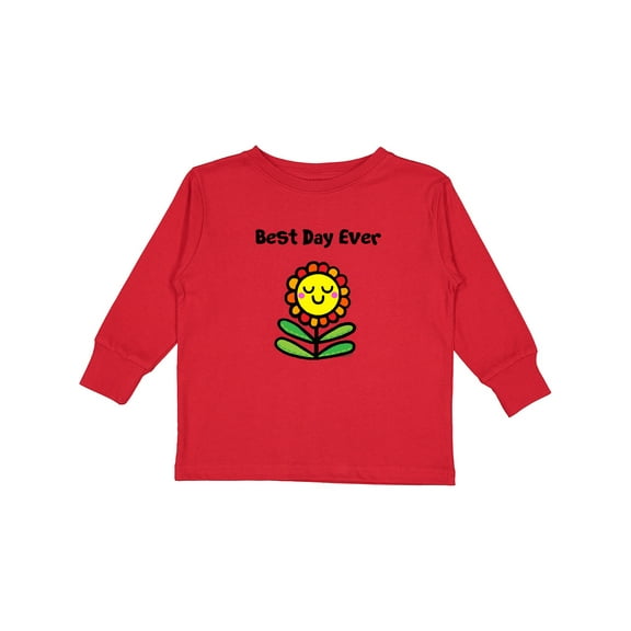 Inktastic Best Day Ever Boys or Girls Long Sleeve Toddler T-Shirt