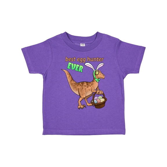 Inktastic Best Egg Hunter Ever Easter Dinosaur Boys or Girls Toddler T-Shirt