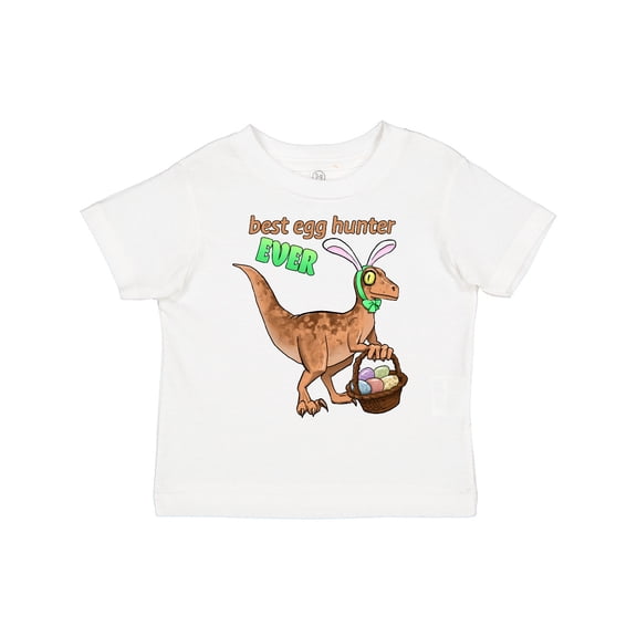 Inktastic Best Egg Hunter Ever Easter Dinosaur Boys or Girls Toddler T-Shirt