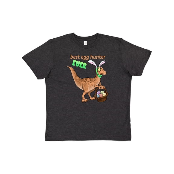 Inktastic Best Egg Hunter Ever Easter Dinosaur Youth T-Shirt