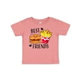 thumbnail image 1 of Inktastic Best Friends Burger and Fries Boys or Girls Baby T-Shirt, 1 of 5