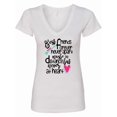 thumbnail image 1 of Inktastic Best Friends Forever Never Apart, Maybe in Distance Women's V-Neck T-Shirt, 1 of 5