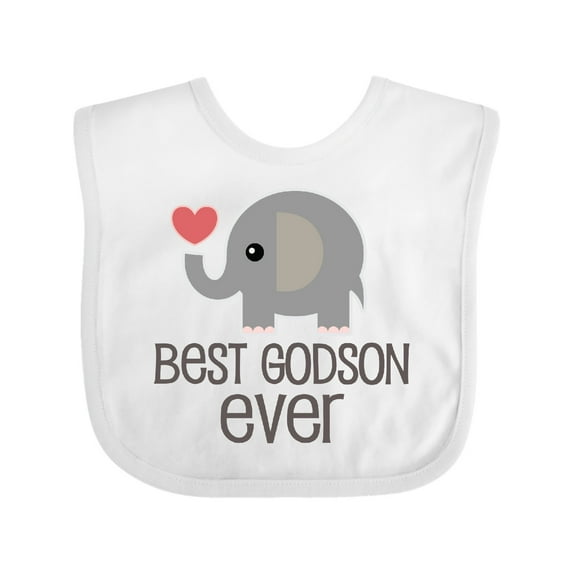 Inktastic Best Godson Baby Boy Boys Baby Bib