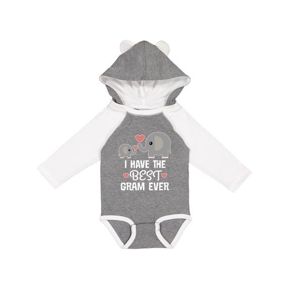 Inktastic Best Gram Ever Grandchild Boys or Girls Long Sleeve Baby Bodysuit