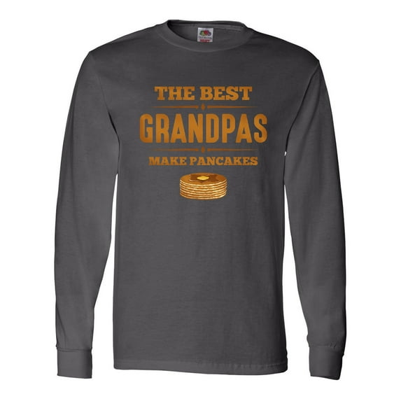 Inktastic Best Grandpas Make Pancakes Long Sleeve T-Shirt