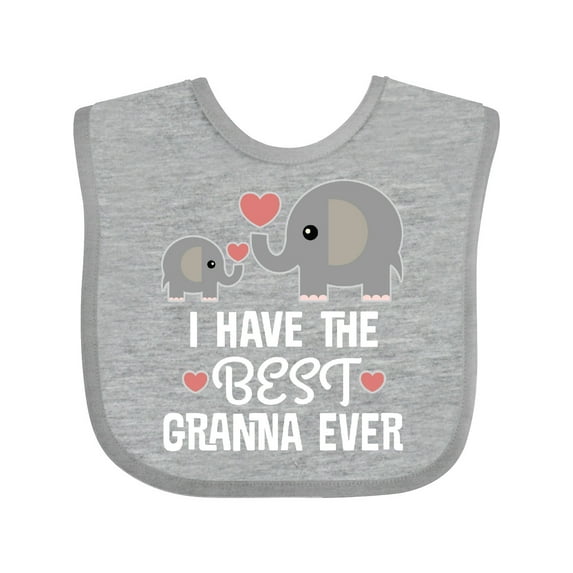 Inktastic Best Granna Ever Grandchild Boys or Girls Baby Bib