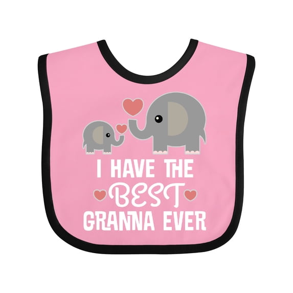 Inktastic Best Granna Ever Grandchild Boys or Girls Baby Bib