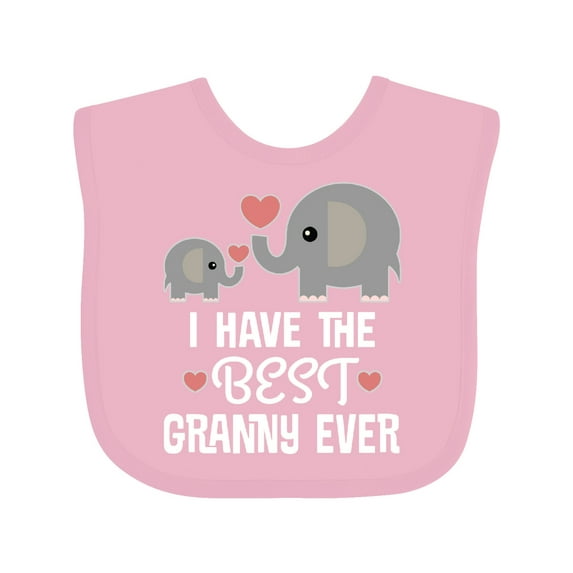 Inktastic Best Granny Ever Grandchild Boys or Girls Baby Bib