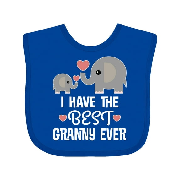 Inktastic Best Granny Ever Grandchild Boys or Girls Baby Bib