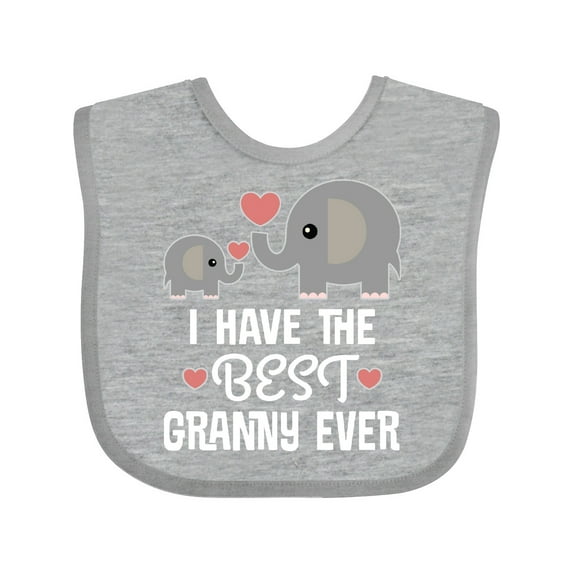 Inktastic Best Granny Ever Grandchild Boys or Girls Baby Bib