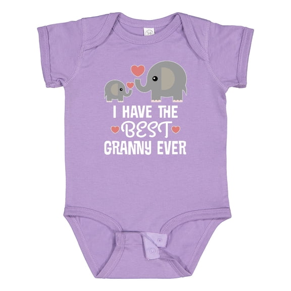 Inktastic Best Granny Ever Grandchild Boys or Girls Baby Bodysuit
