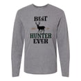 thumbnail image 1 of Inktastic Best Hunter Ever Deer Hunting Archery Long Sleeve T-Shirt, 1 of 5