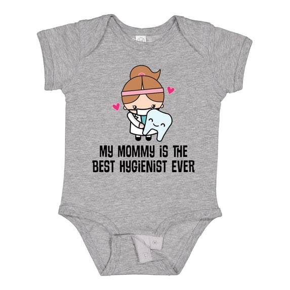 Inktastic Best Hygienist Ever Mommy Girls Baby Bodysuit