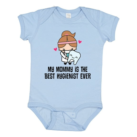 Inktastic Best Hygienist Ever Mommy Girls Baby Bodysuit