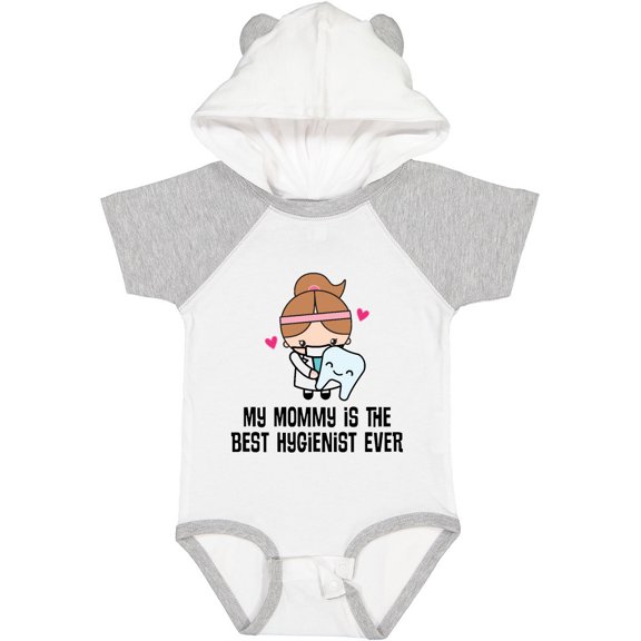 Inktastic Best Hygienist Ever Mommy Girls Baby Bodysuit