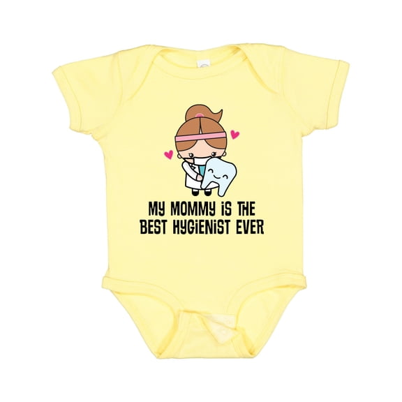 Inktastic Best Hygienist Ever Mommy Girls Baby Bodysuit