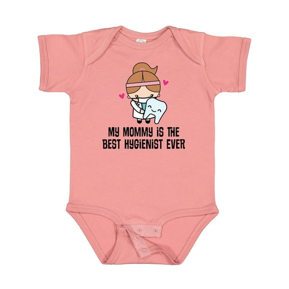 Inktastic Best Hygienist Ever Mommy Girls Baby Bodysuit