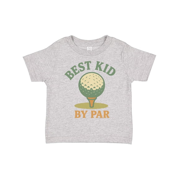 Inktastic Best Kid by Par Golf Ball Motif Boys or Girls Toddler T-Shirt