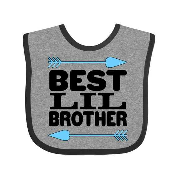 Inktastic Best Lil Brother Boys Baby Bib