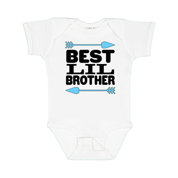 Inktastic Best Lil Brother Boys Baby Bodysuit