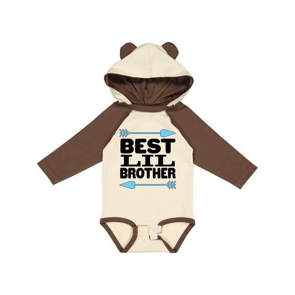 Inktastic Best Lil Brother Boys Long Sleeve Baby Bodysuit