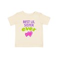 thumbnail image 1 of Inktastic Best Lil Sister Ever Girls Baby T-Shirt, 1 of 5