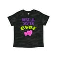 thumbnail image 1 of Inktastic Best Lil Sister Ever Girls Toddler T-Shirt, 1 of 5