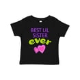 thumbnail image 1 of Inktastic Best Lil Sister Ever Girls Toddler T-Shirt, 1 of 5