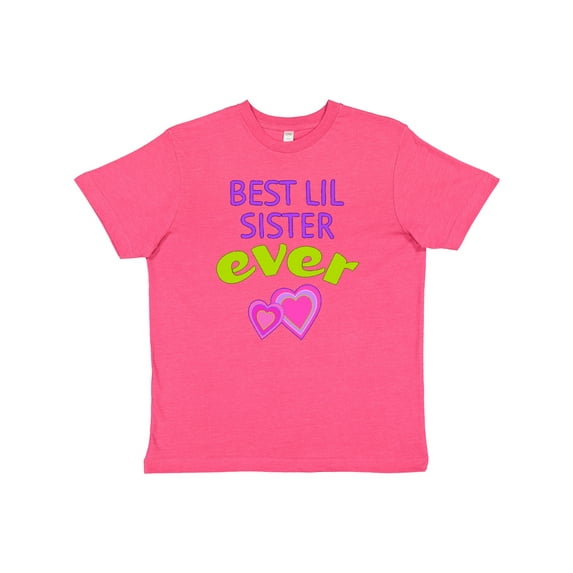 Inktastic Best Lil Sister Ever Youth T-Shirt