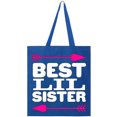 thumbnail image 1 of Inktastic Best Lil Sister Tote Bag, 1 of 3