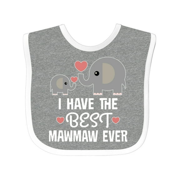 Inktastic Best Mawmaw Ever Grandchild Boys or Girls Baby Bib