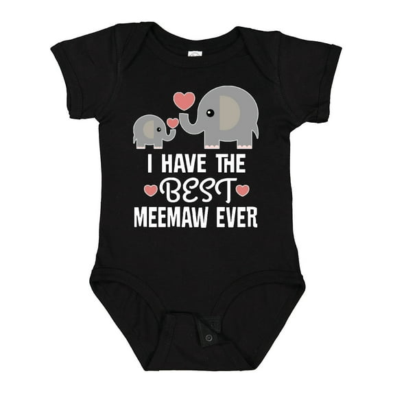 Inktastic Best Meemaw Ever Grandkids Boys or Girls Baby Bodysuit