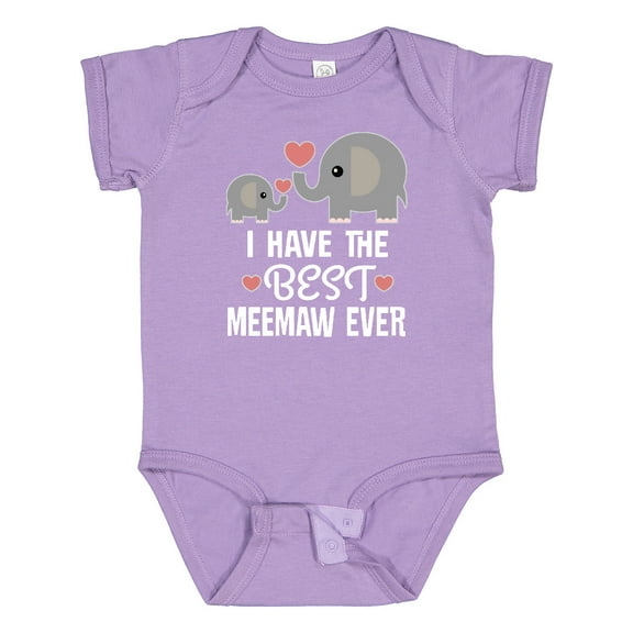 Inktastic Best Meemaw Ever Grandkids Boys or Girls Baby Bodysuit