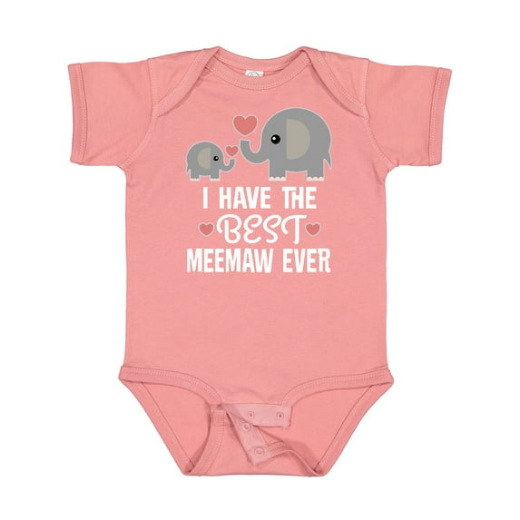 Inktastic Best Meemaw Ever Grandkids Boys or Girls Baby Bodysuit