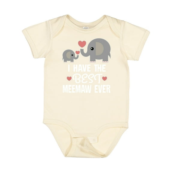Inktastic Best Meemaw Ever Grandkids Boys or Girls Baby Bodysuit