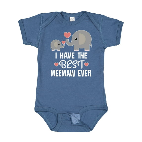 Inktastic Best Meemaw Ever Grandkids Boys or Girls Baby Bodysuit