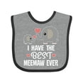 thumbnail image 1 of Inktastic Best Meemaw Ever Grandkids Gift Boys or Girls Baby Bib, 1 of 4