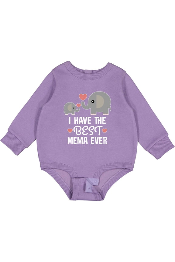 Best Mema Ever Grandchild Baby Fleece Bodysuit