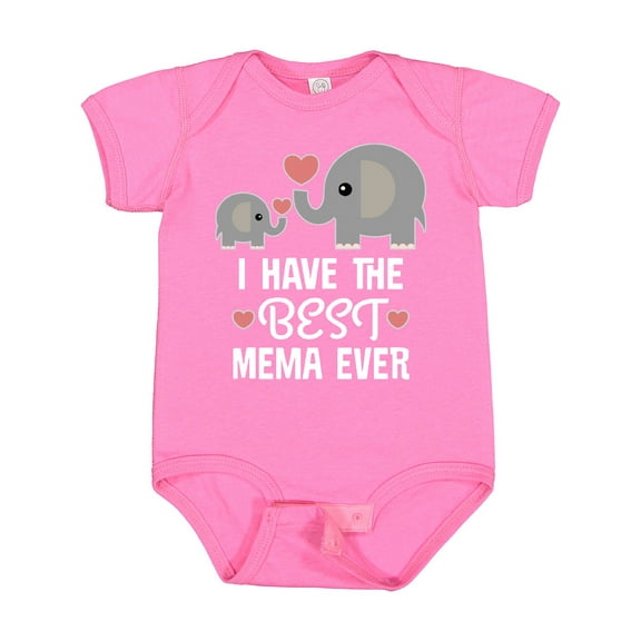 Inktastic Best Mema Ever Grandchild Boys or Girls Baby Bodysuit