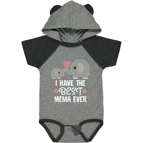 Inktastic Best Mema Ever Grandchild Boys or Girls Baby Bodysuit