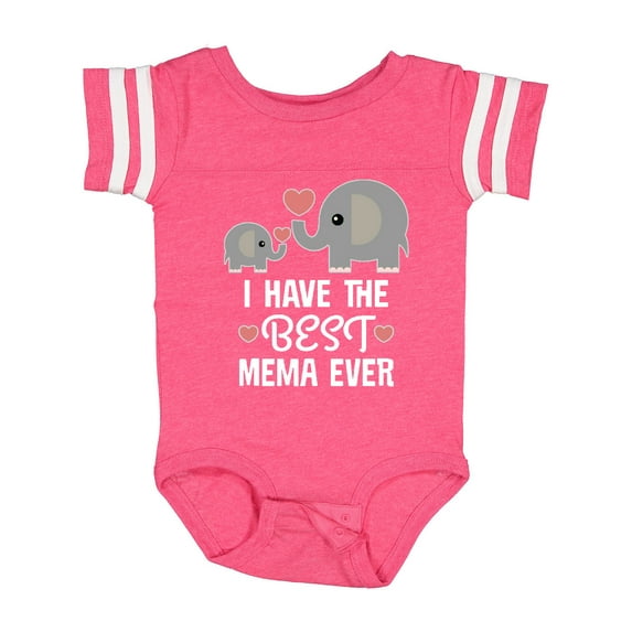 Inktastic Best Mema Ever Grandchild Boys or Girls Baby Bodysuit