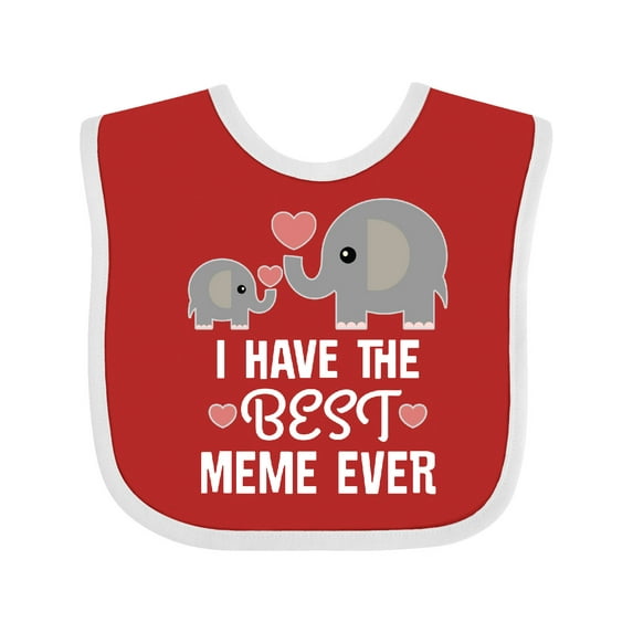Inktastic Best Meme Ever Grandchild Boys or Girls Baby Bib
