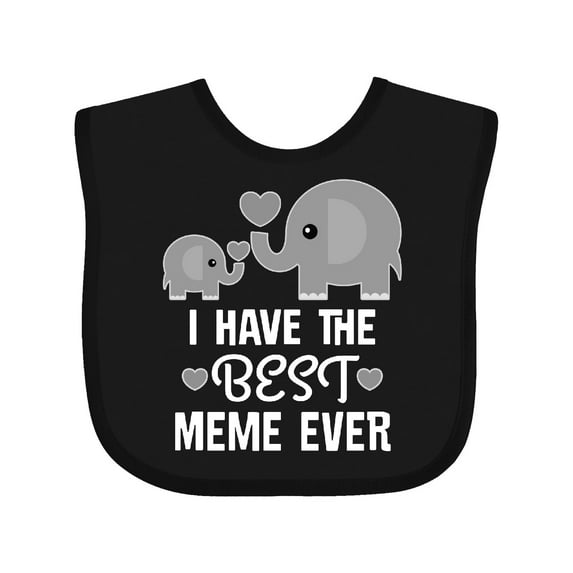 Inktastic Best Meme Ever Grandchild Boys or Girls Baby Bib
