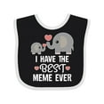 thumbnail image 1 of Inktastic Best Meme Ever Grandchild Boys or Girls Baby Bib, 1 of 4
