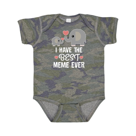 Inktastic Best Meme Ever Grandchild Boys or Girls Baby Bodysuit